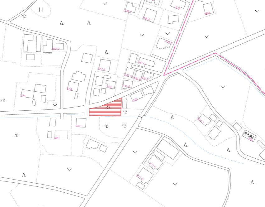 都城市梅北町の売地の土地図