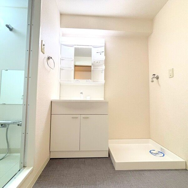 ソーラスフロント富船北棟の洗面所