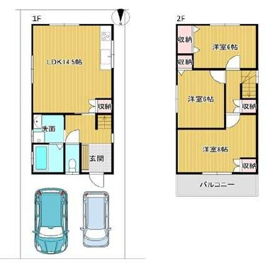 【間取り】 | 八尾市西山本町4丁目戸建　西山本小学校区　近鉄河内山本駅