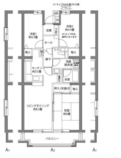 【間取り】 | ヒルズ南戸塚３号棟