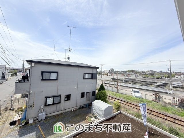 CRADLEGARDEN真岡市台町第9の展望|バルコニーからは、開放感あふれる穏やかな街並みを一望。
