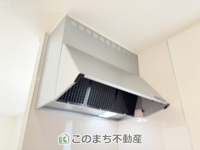 CRADLEGARDEN真岡市台町第9のキッチン|お料理の匂いもスッキリ♪シンプルデザインで掃除も簡単‼