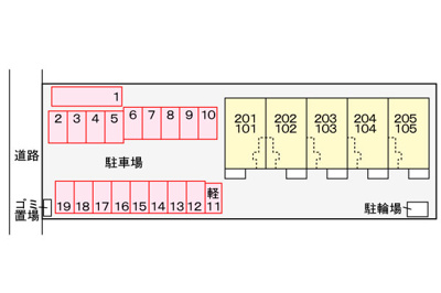 【駐車場】 | メゾン・ド・ソレイユ | 駐車場