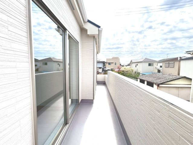 ハートフルタウン　一宮市西島町　全1区画分譲のバルコニー|バルコニーは南向きで洗濯物もよく乾きます！