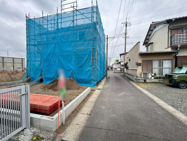 ハートフルタウン　一宮市西島町4丁目　全1区画分譲の前面道路含む現地写真|「現地（2026年2月6日）撮影」　
■前面道路　
■ヤマダ不動産　株式会社リライフ