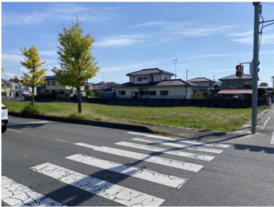 【前面道路含む現地写真】 | 鴻巣市明用　第一種住居地域　売地