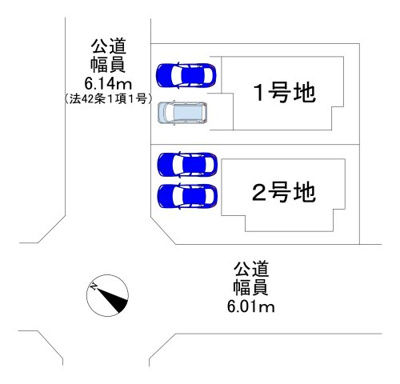 【区画図】 | 大野台１丁目　新築分譲住宅　全２区画 | ３ＬＤＫ+納戸～４ＬＤＫの暮らしやすい間取り！家族を身近に感じるリビング階段です♪
