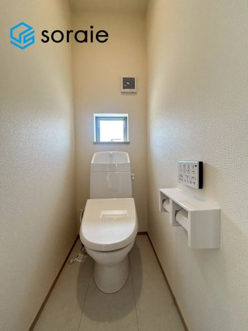 川越市安比奈新田　全1棟　新築戸建　ハートフルタウンのトイレ|4/26　撮影