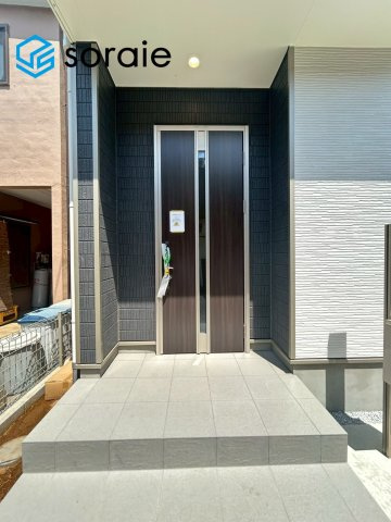 川越市安比奈新田　全1棟　新築戸建　ハートフルタウンの玄関|4/26　撮影