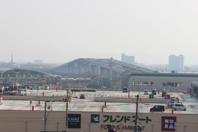 【展望】 | レークパレス大津堅田 | ベランダから見える琵琶湖大橋