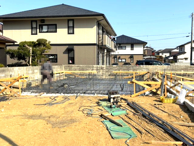 余戸中3丁目の新築のおうち①　松山市余戸中3丁目新築戸建の外観|外はこのようになっています