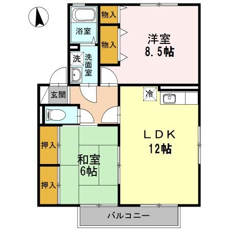 アク―ル　D棟の間取り