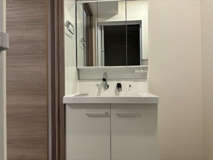 グランデシェチオⅡの洗面所|忙しい朝には欠かせない洗面所です