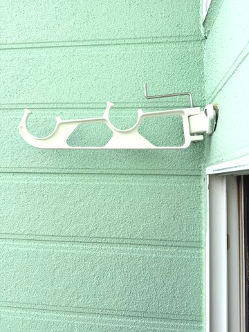 グリーンコーポのバルコニー|バルコニーで洗濯物も干せます