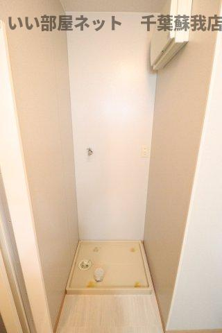 バニュルスⅡの洗面所|室内洗濯機置き場