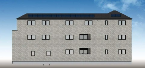 【成約済】北区十条仲原２丁目　１棟収益　の外観パース|参考建築費用　19,000万円