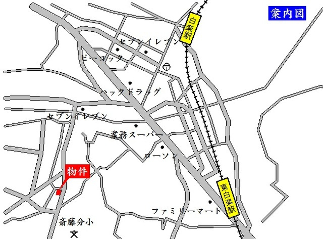 ヒルサイドレジデンスの地図|案内図
