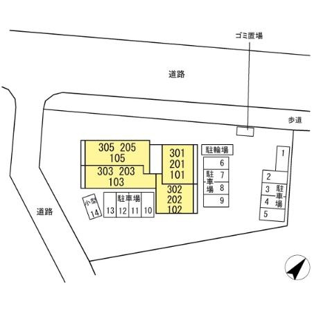 D-ROOM小久保の区画図