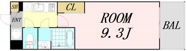 Luxe淡路　仲介手数料無料の間取り