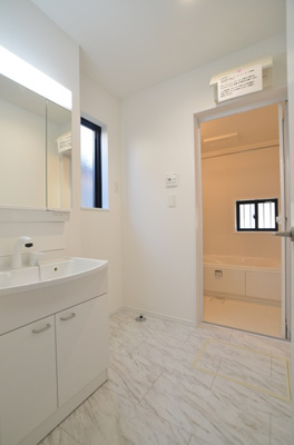 【洗面所】 | 綾瀬市上土棚北2丁目 新築戸建て 全2棟【仲介手数料無料】