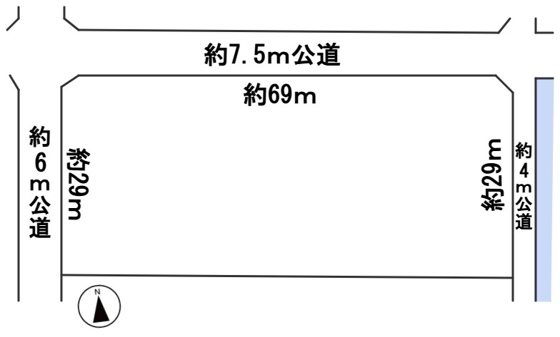 ５７１９２　岐阜市須賀土地の区画図