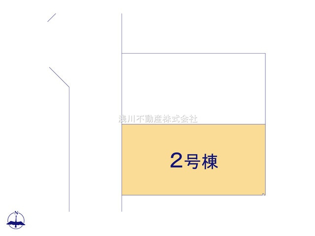 八王子市　富士見町　新築一戸建て　８期の区画図|～6ｍ道路に面している整形地～
