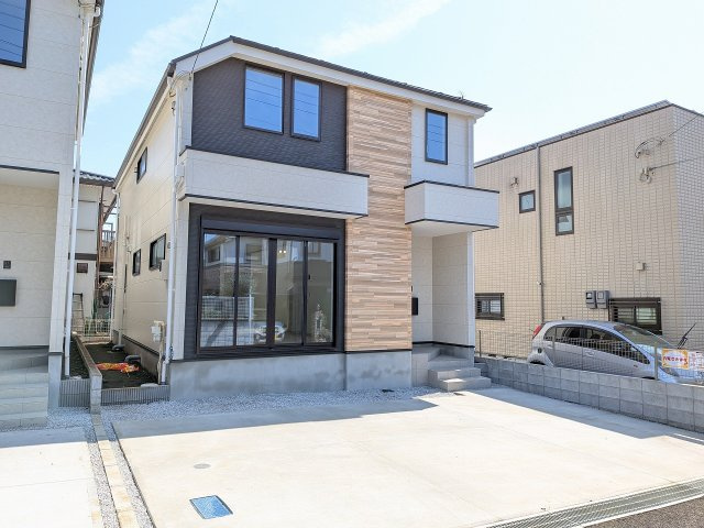 八王子市　富士見町　新築一戸建て　８期の外観|～京王八王子駅徒歩23分・八王子駅徒歩27分　ZEH水準の省エネ住宅　並列3台駐車可能～