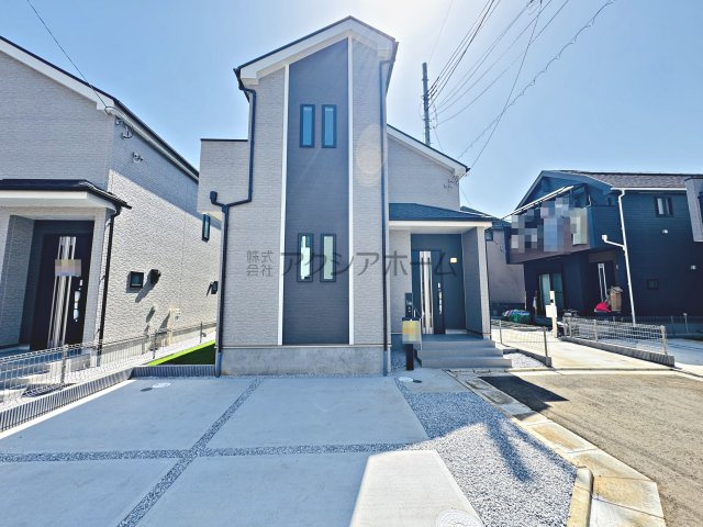東村山市恩多町3丁目・全12棟　新築一戸建　F号棟の前面道路含む現地写真|建築中写真（2026年1月22日撮影）