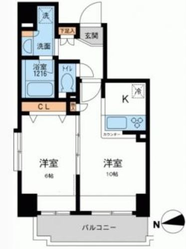 プライマル浅草橋の間取り