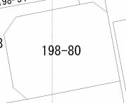 北上市村崎野20地割198番80の区画図