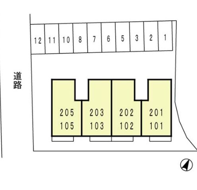 【区画図】 | サニーグリーン北喜C