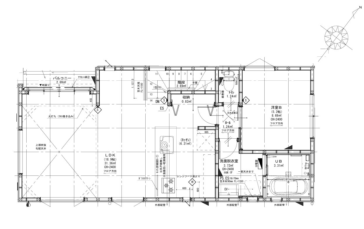 平塚市達上ヶ丘２期　新築戸建　全2棟2号棟の間取り|2号棟