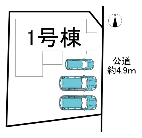 知多郡武豊町字梨子ノ木　全1棟の区画図|全1区画分譲地☆