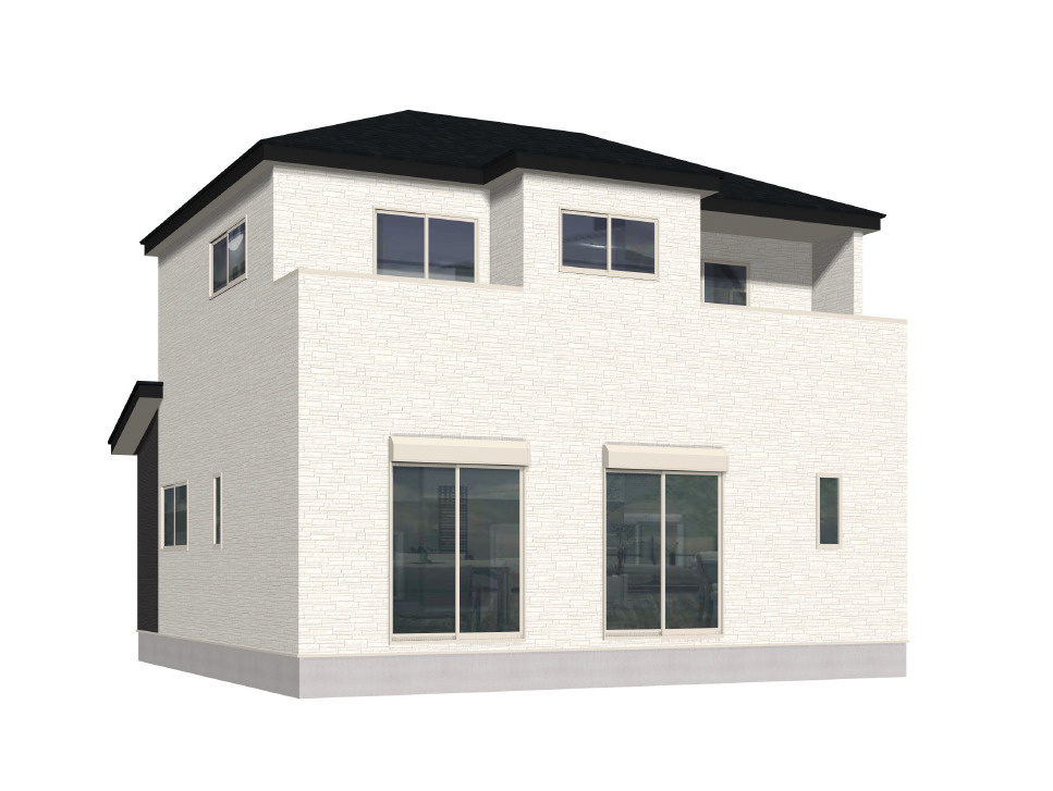 古賀市天神4丁目2期2号棟の外観パース|外観パースです