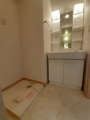 【洗面所】 | プラッツ渡里Ｂ | ゆったりとスペースのある洗面所