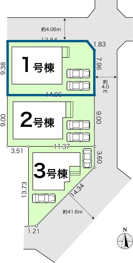 高知市介良乙 -10期3棟1- 新築戸建ての外観|1号棟　2026.1月中旬：現況
