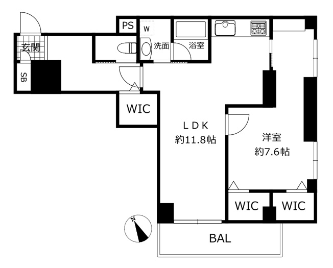 【間取り】 | セブンスターマンション西五反田