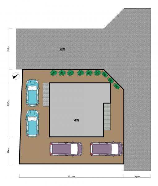 米子市和田町　中古住宅のその他|外構図