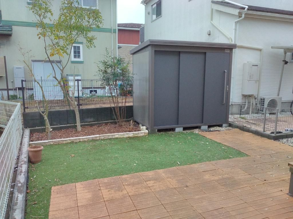 青梅市谷野の中古一戸建の庭