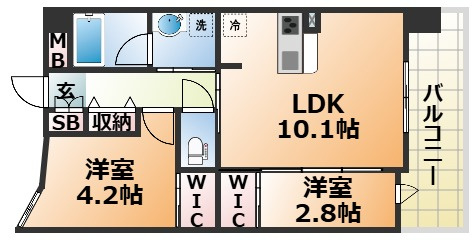 GENOVIA神戸新開地駅前の間取り