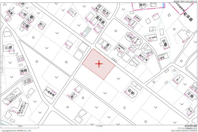 高良内分譲地4号地の地図