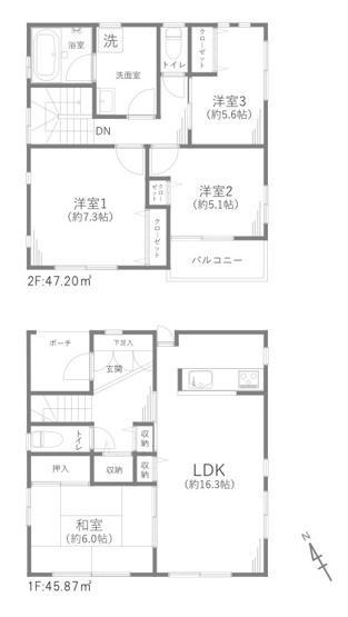 【間取り】 | 千葉市稲毛区園生町戸建