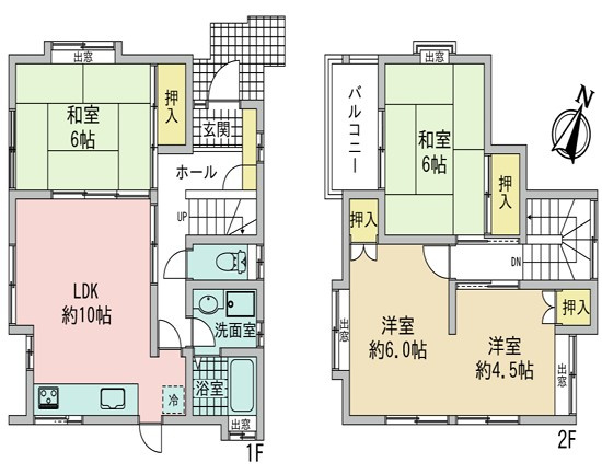 飯能市征矢町中古戸建ての間取り|79.48㎡