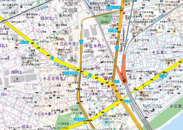 【地図】 | 十三本町ウインズマンションⅡ