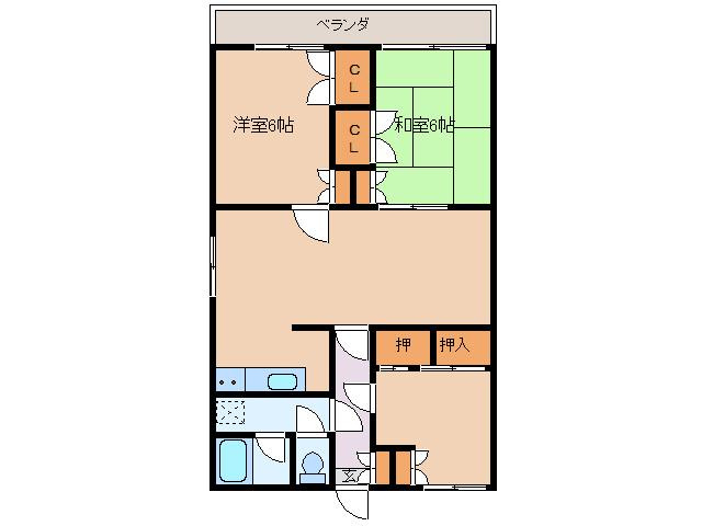 ジョリエ大野原の間取り