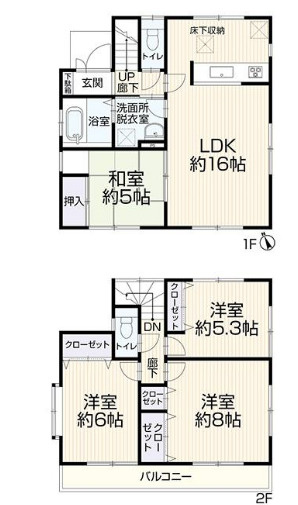 中古/新座市畑中３丁目の間取り
