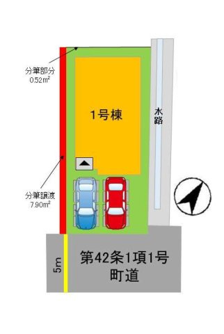 糟屋郡志免町志免2丁目第7-1棟（1号棟）の区画図|配置図