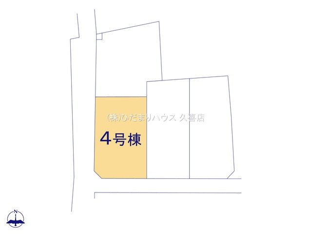 加須市多門寺　新築一戸建て　04　リーブルガーデンの区画図|全6棟
