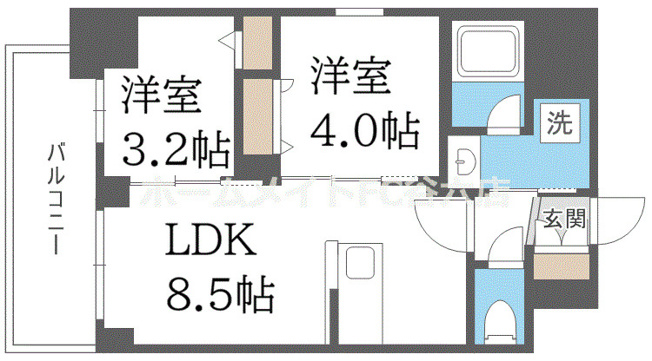 【間取り】 | リヴェント難波ウエスト