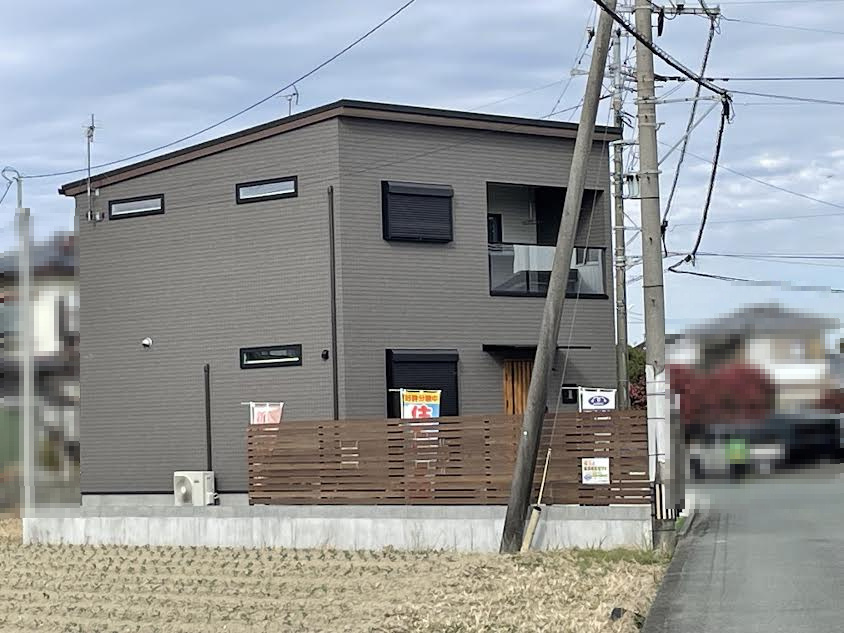 八代市新築未入居戸建の外観